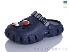 Кроксы, Lot Shoes оптом 770 підліток т.синій-сірий