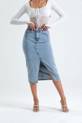 Юбки джинсовые женские оптом 98416350 01-1