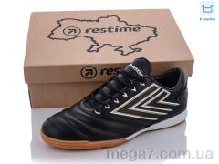 Футбольная обувь, Restime оптом DMB22613 black-silver-gold