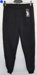 Спортивные штаны мужские на флисе (dark blue) оптом 51982067 05-24