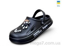Кроксы, Rai shoes оптом L108 чорний