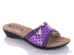 Шлепки, DeMur оптом K26-810 purple (30-35)
