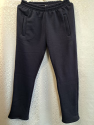 Спортивные штаны мужские на флисе (dark blue) оптом 72865014 01-7