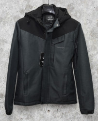 Куртки демисезонные мужские KDQ (серый) оптом 29750416 EM22012-1-26
