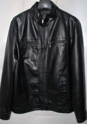 Куртки кожзам мужские FUDIAO БАТАЛ (black) оптом 28607531 1813-1 -67