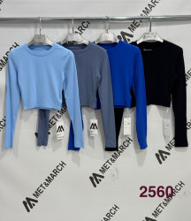 Топы женские (синий) оптом 81490762 2560-32