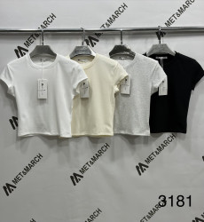 Топы женские (белый) оптом 50123867 3181-12