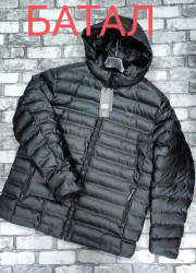 Куртки зимние мужские БАТАЛ (черный) оптом Китай 87490125 19-109