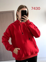 Худи женские ПОЛУБАТАЛ на флисе оптом 85126470 7430-56-71