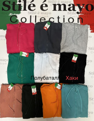 Спортивні кофти жіночі ПОЛУБАТАЛ на флісі оптом