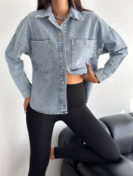 Куртки джинсовые женские оптом 30459216 9896-29