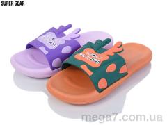 Шлепки, Super Gear оптом 01-759 lilac-orange mix