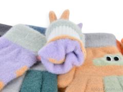 Перчатки, Королева оптом D2013-1 mix (альпака)