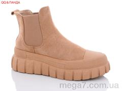 Ботинки, QQ shoes оптом BK50 beige