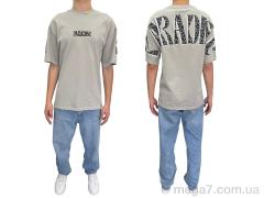 Футболка, I8denim оптом 90556 gri