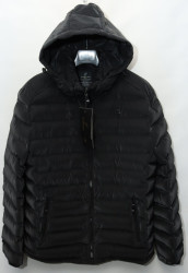 Куртки зимние кожзам мужские FUDIAO (black) оптом 38624105 6827-30