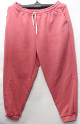 Спортивные штаны женские на флисе БАТАЛ оптом 05186297 02-3
