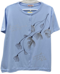 Футболки женские БАТАЛ оптом 46037219 8166-11