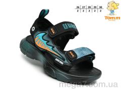 Сандалии, TOM.M оптом B2818 чорний-зелен.