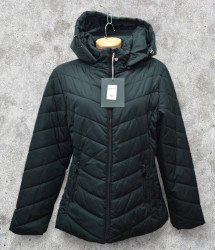 Куртки демисезонные женские FINIBELL БАТАЛ (темно-зеленый) оптом 83147296 2136-1H-7