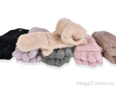 Варежки, Королева оптом CAP K2 (норка) mix
