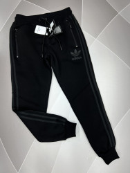 Спортивные штаны мужские на флисе (черный) оптом 54312896 05-25