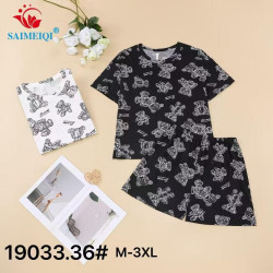 Пижамы (белые) женские оптом 62073451 19033-1