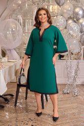 Платья женские (зеленый-черный) оптом Defile comfort 38402615 0089-2