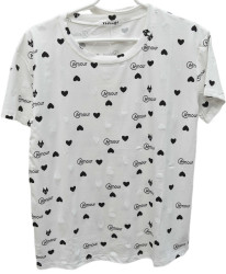 Футболки женские БАТАЛ оптом 53049127 DA3058-135