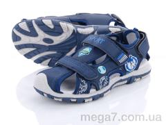 Сандалии, Ok Shoes оптом C118-2 navy-sky blue