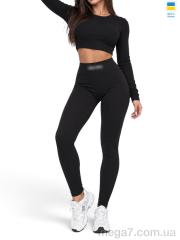 Лосины, Sport style оптом 7225-1MU норма чорний