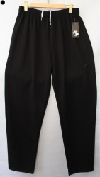 Спортивные штаны мужские БАТАЛ (black) оптом 01635428 10-2