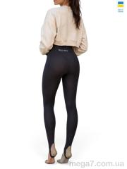 Лосины, Sport style оптом 53661MU чорний зі штрипками