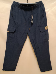 Брюки мужские (тёмно - синие) БАТАЛ оптом 49071385 3011-64