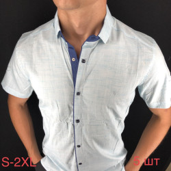 Рубашки мужские PAUL SEMIH (blue) оптом 87902361 11-101