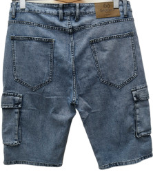 Шорты джинсовые мужские БАТАЛ оптом 48602519 8959-202