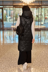 Жилетки жіночі БАТАЛ (black) оптом -