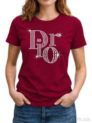 Футболка, Riza оптом 267 бордовий