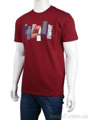 Футболка, Мир оптом 3707-062 bordo