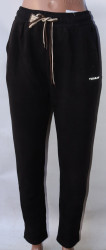 Спортивные штаны женские БАТАЛ на меху оптом 74120586 B672-68