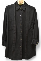 Рубашки женские QIANZHIDU (черный) оптом 16379408 103001-87