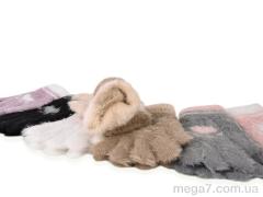 Варежки, CAP оптом 5005 (норка) mix
