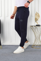 Спортивные штаны мужские БАТАЛ (темно-синий) оптом 2BRO 08952143 2019-112