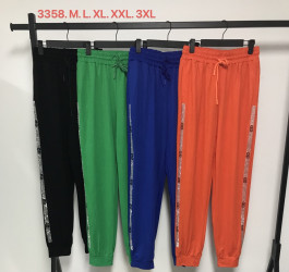 Спортивные штаны женские (зеленый) оптом 60247539 3358-6