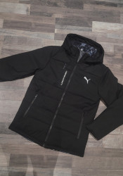 Куртки демисезонные мужские (черный) оптом 58621734 12 V35-6