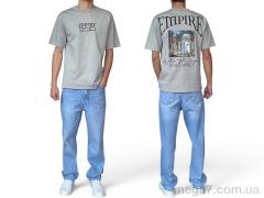 Футболка, I8denim оптом 90586 gri