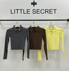 Лонгсливы женские (шоколад) оптом 47159863 500298-40