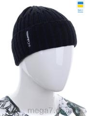 Шапка, Angelica оптом Гармошка отворот Columbia navy