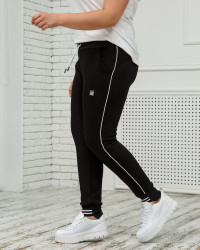 Спортивні штани жіночі БАТАЛ на флісі оптом