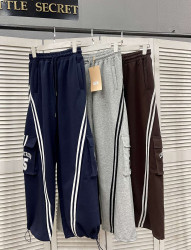 Спортивні штани жіночі (синій) оптом --